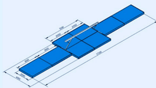 Picture of Competition Landing Mats for Balance Beam